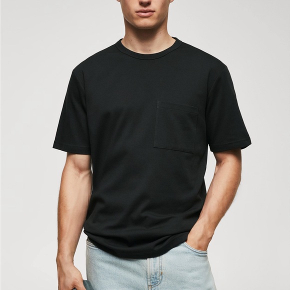 100% cotton t-shirt with pocket - Picture 3 of 6